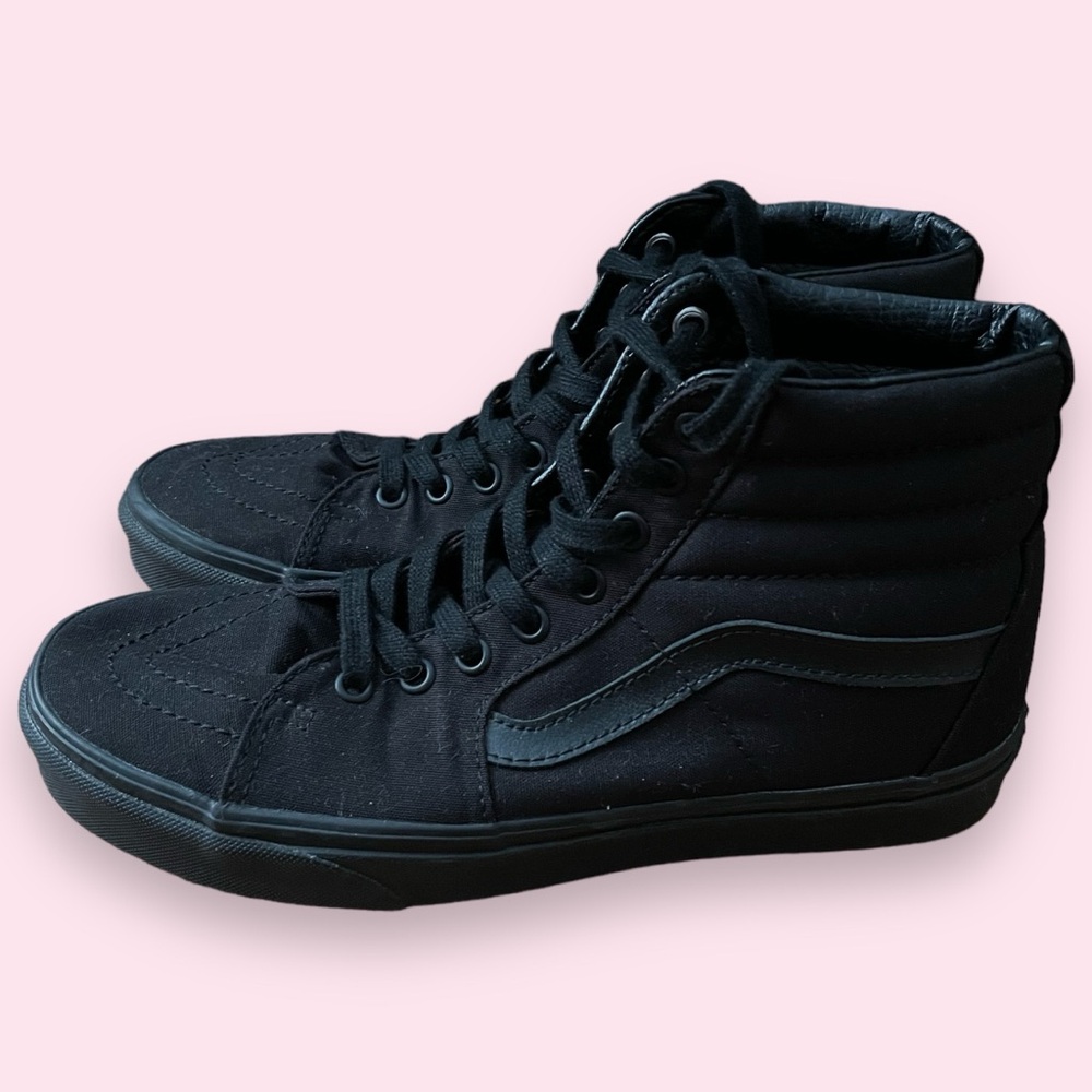 Vans Hi-top Black Shoes 7.5 men/9 wmn